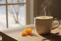 Découvrez le latte à la clémentine, c'est délicieux et unique !