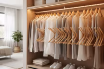 Cintre inversé : une technique simplissime pour un dressing rangé