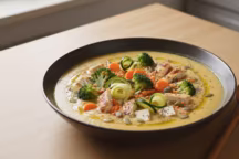 Recette de Soupe protéinée maison à faible index glycémique