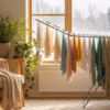 Séchez le linge humide en hiver avec la méthode "arc-en-ciel"