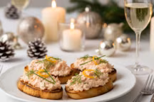 Illuminez votre apéritif de Noël avec des rillettes de saumon