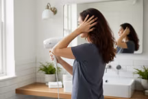 Comment cette astuce de coiffeur supprime l’effet blanc du shampoing sec