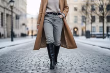 One-side boot tuck : le style des filles qui portent leurs bottes en hiver